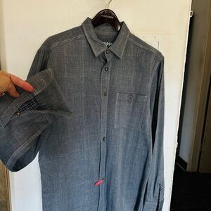 Mossimo Supply Co. Charcoal Button-Up Shirt